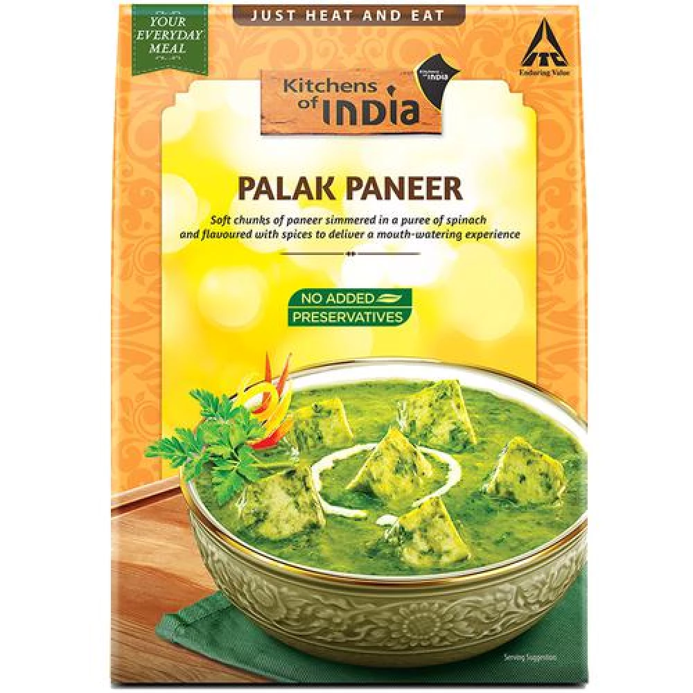 Kitchens Of India Palak Paneer - Ready To Eat Indian Dish, 285 g Carton-2.webp
